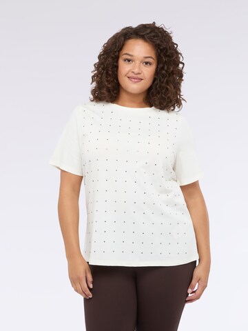 Fiorella Rubino - Top en blanco: frente