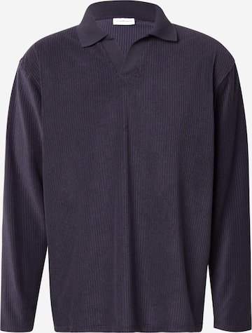 T-Shirt Lindbergh en bleu : devant