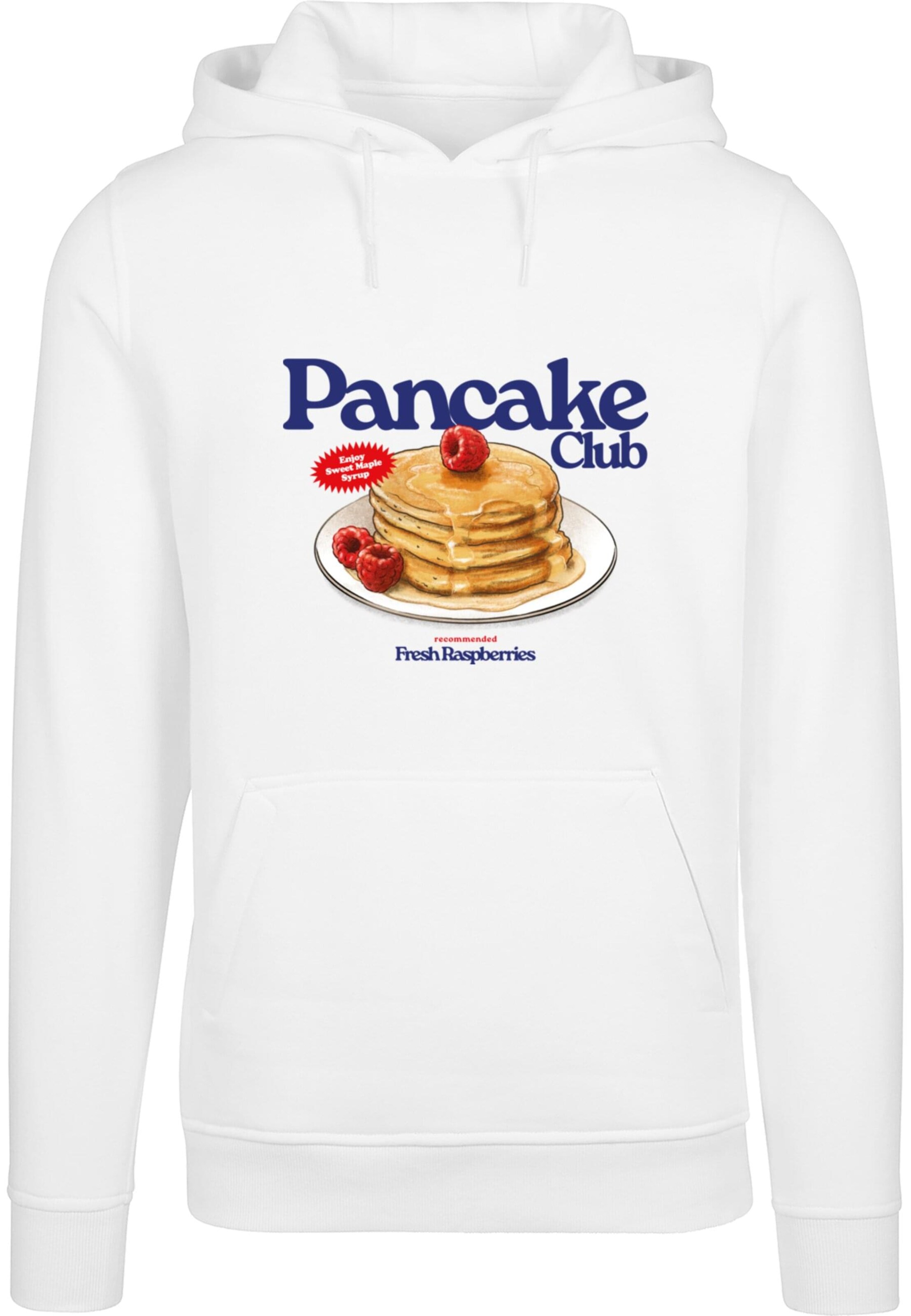 Mister Tee Tréning póló 'Pancake Club' - fehér: elől
