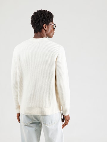 JACK & JONES Пуловер 'JORYORK OLLIE' в бяло