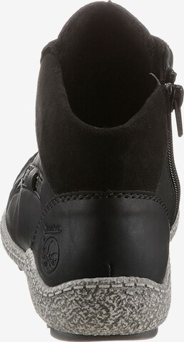 Rieker Lace-up bootie in Black