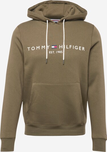 TOMMY HILFIGER Sweatshirt in Dark blue / Olive / Red / White, Item view