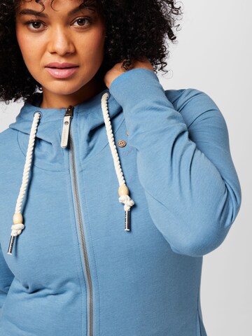 Ragwear Plus Zip-Up Hoodie 'PAYA' in Blue