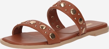 Slipper 'Valeria' di ABOUT YOU in marrone: frontale