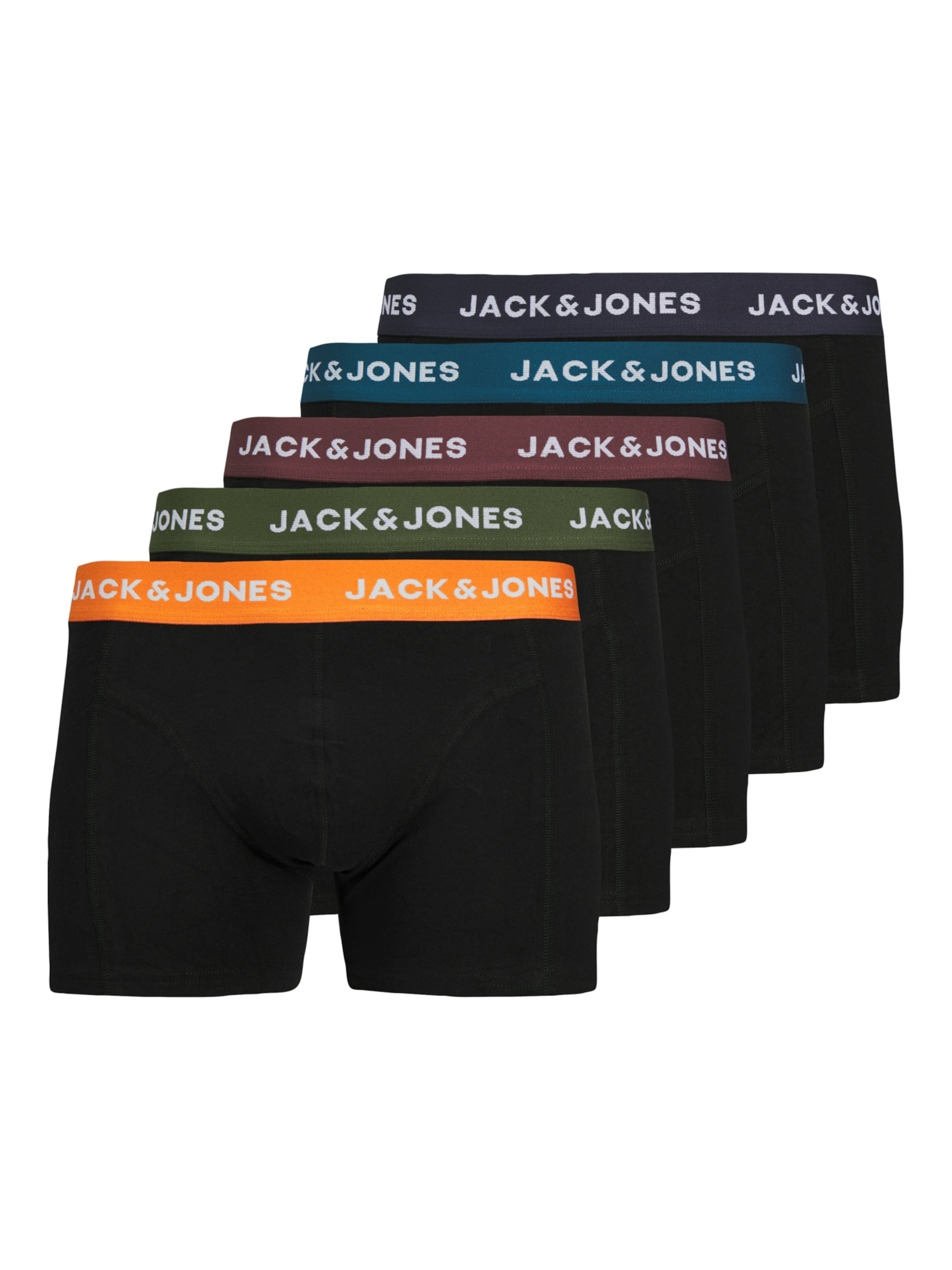 JACK & JONES Шорты Боксеры 'Oliver' в Черный: спереди