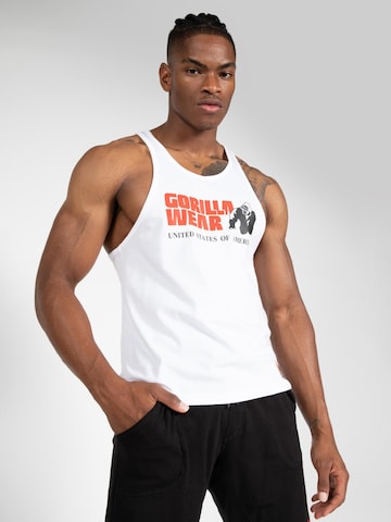 Gorilla Wear Shirt in White: front