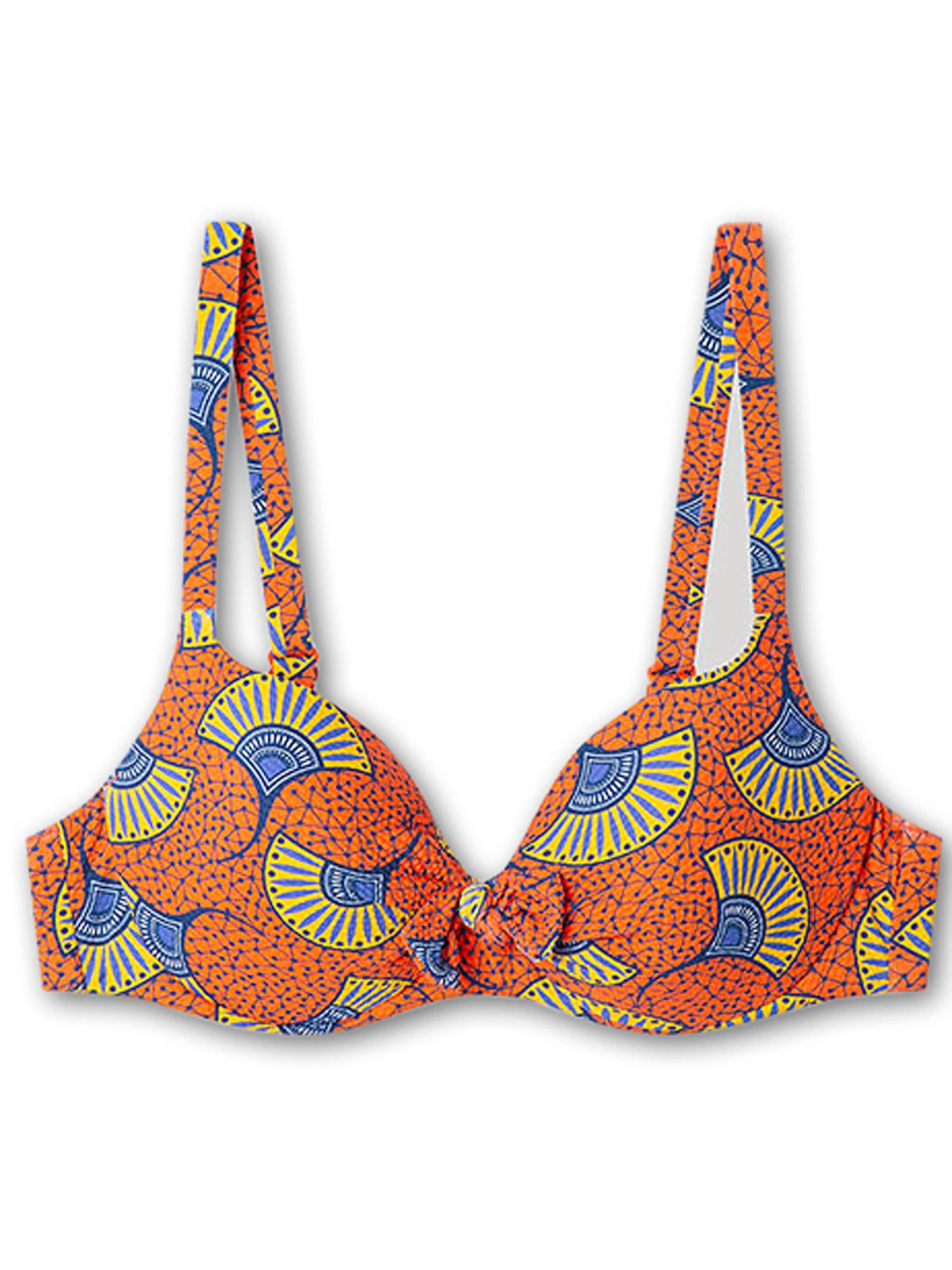 Gisela Балконет Верх бикини в Оранжевый: спереди