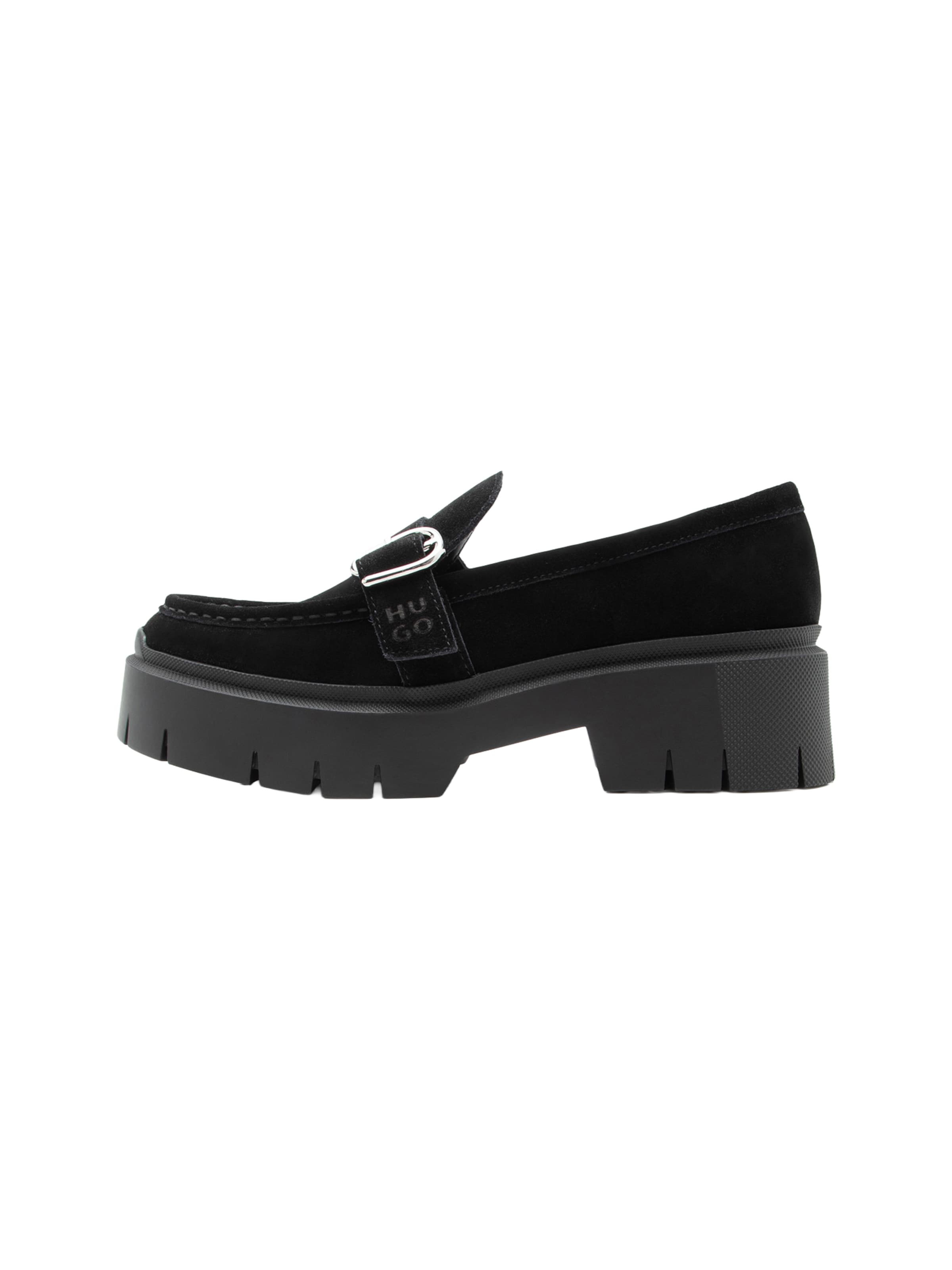 HUGO Classic Flats 'Kris' in Black: front