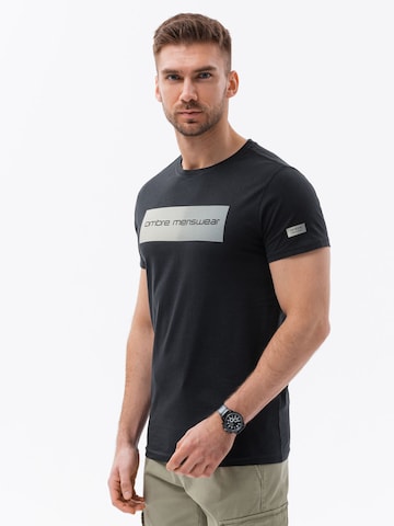 T-Shirt 'S1751' Ombre en noir : devant