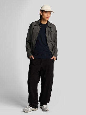 Lyle & Scott Trui 'Tonal Superfine' in Blauw