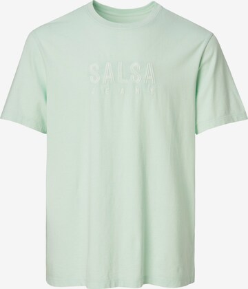 Salsa Jeans T-Shirt in Grün: predná strana