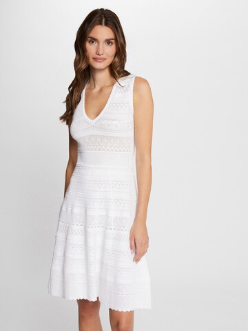 Morgan Knitted dress in White: front