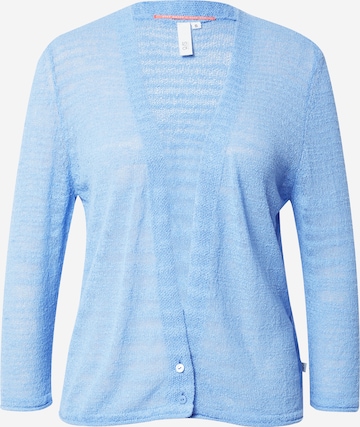 QS by s.Oliver Knit Cardigan in Blue: front