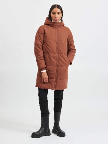 VILA Winter Coat in Brown