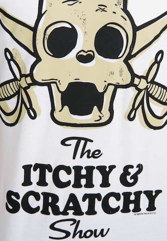 LOGOSHIRT T-Shirt Scratchy - The Simpsons in Weiß