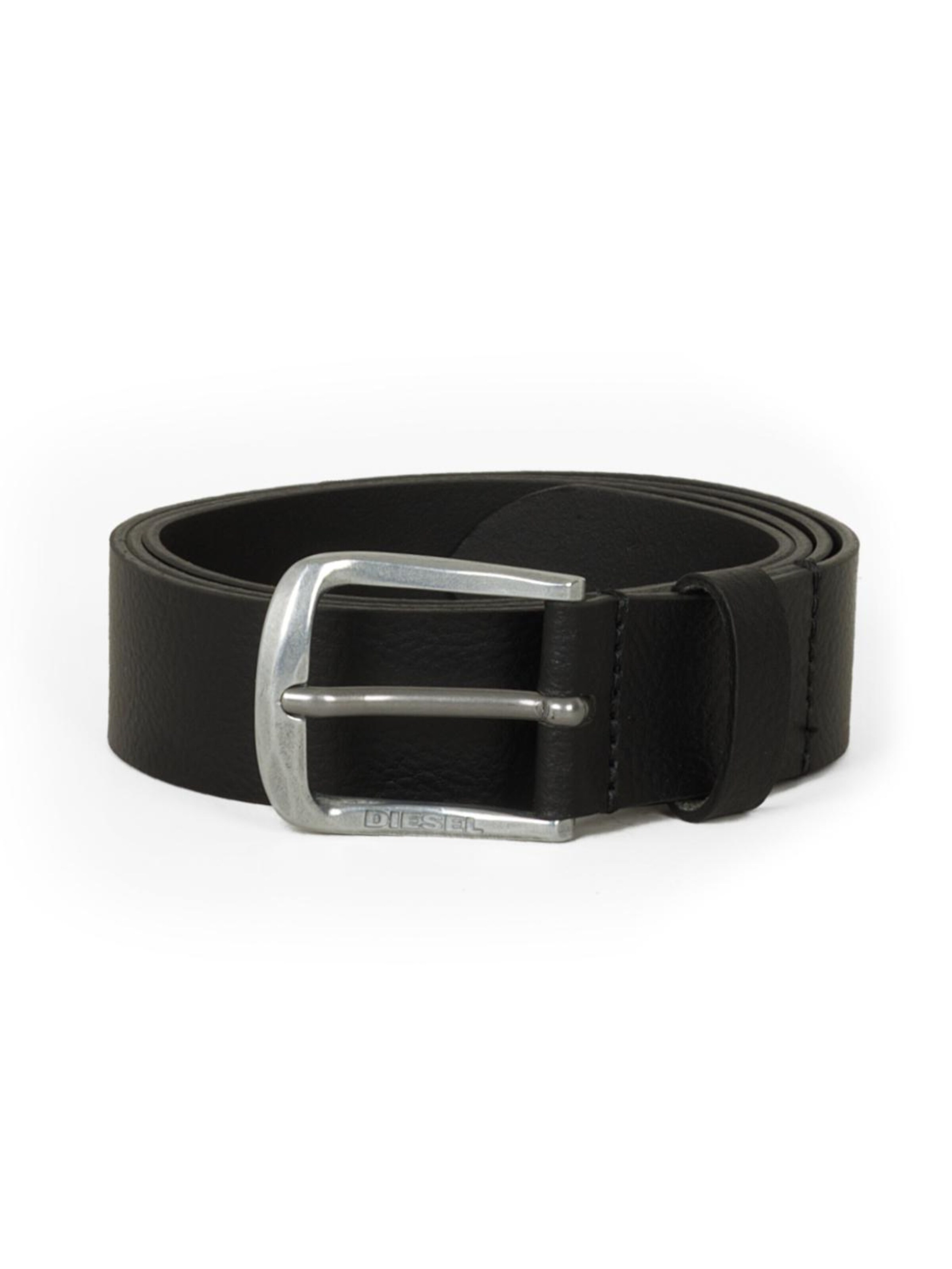 DIESEL Belt 'LOGO B-BASIC LEATHER BELT' in 95 in Mottled black, Item view