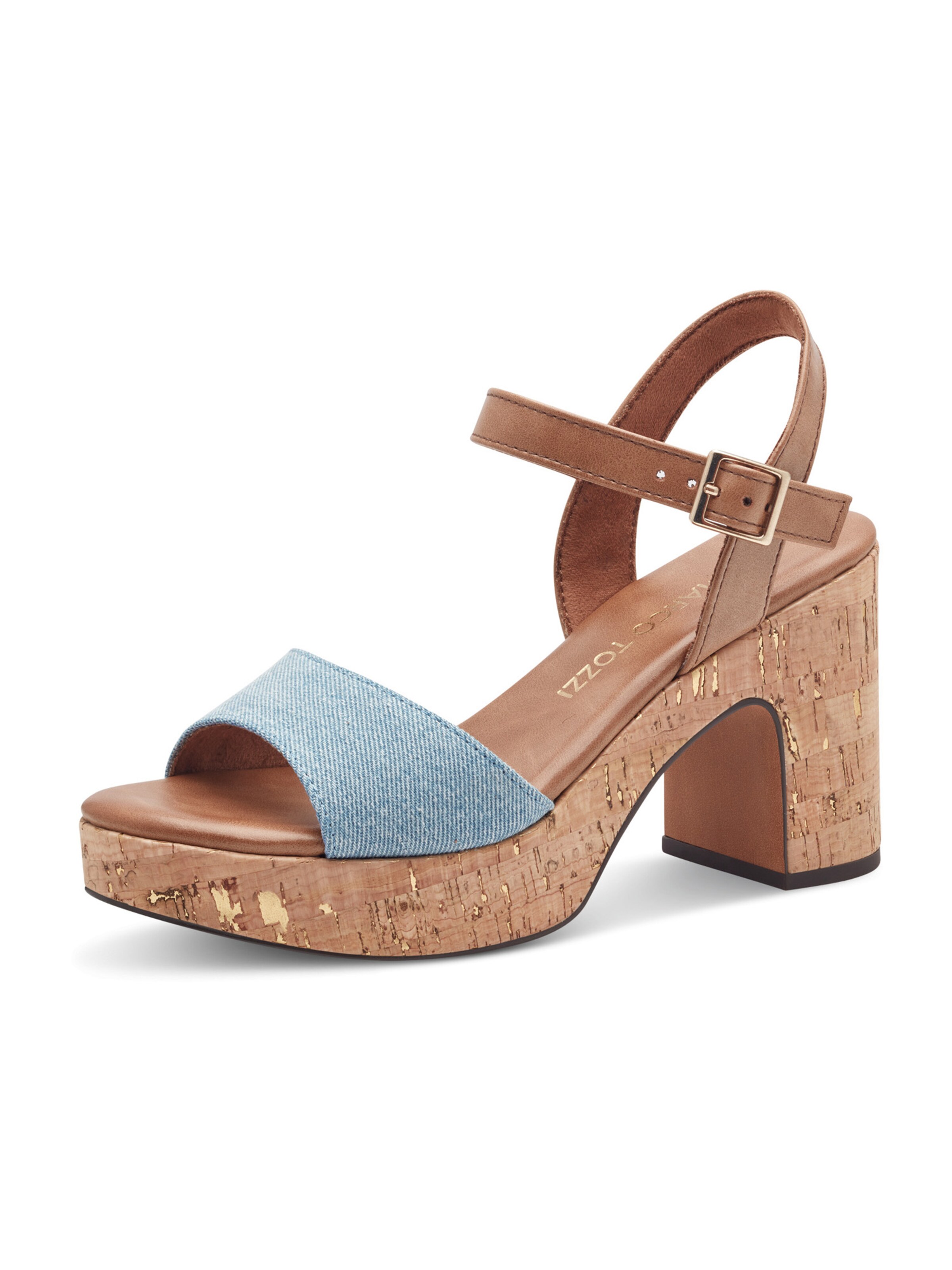 Sandales MARCO TOZZI en bleu : devant