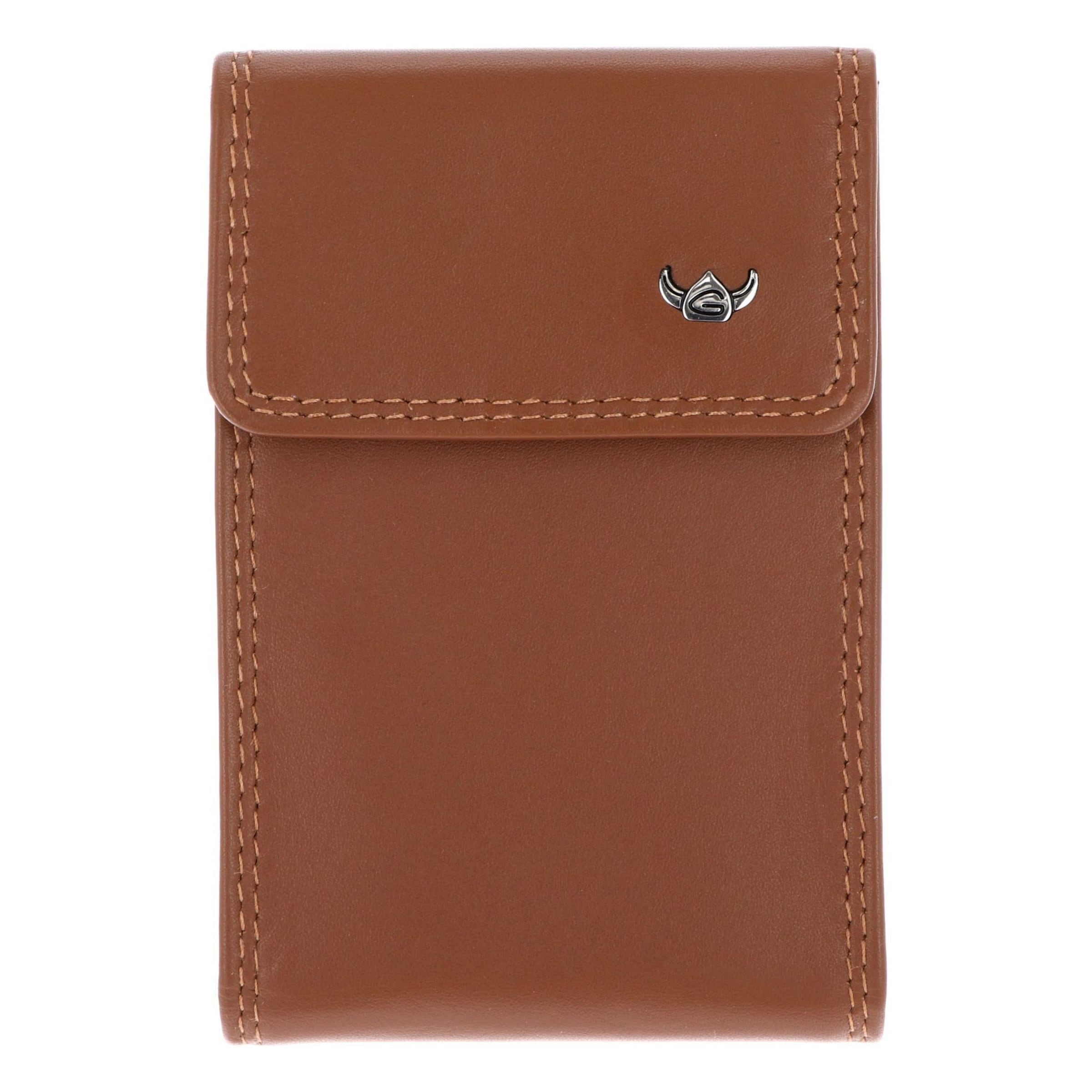 Porte-monnaies 'Polo' GOLDEN HEAD en marron : devant