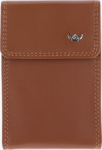 Porte-monnaies 'Polo' GOLDEN HEAD en marron : devant