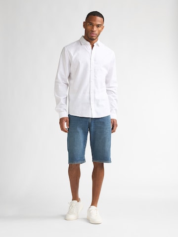 Petrol Industries Regular Fit Hemd 'Canyonero' in Weiß