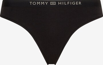 Tommy Hilfiger Underwear Thong in Black: front