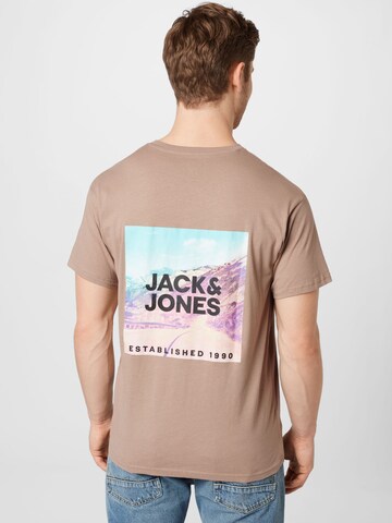 JACK & JONES T-Shirt 'You' in Braun