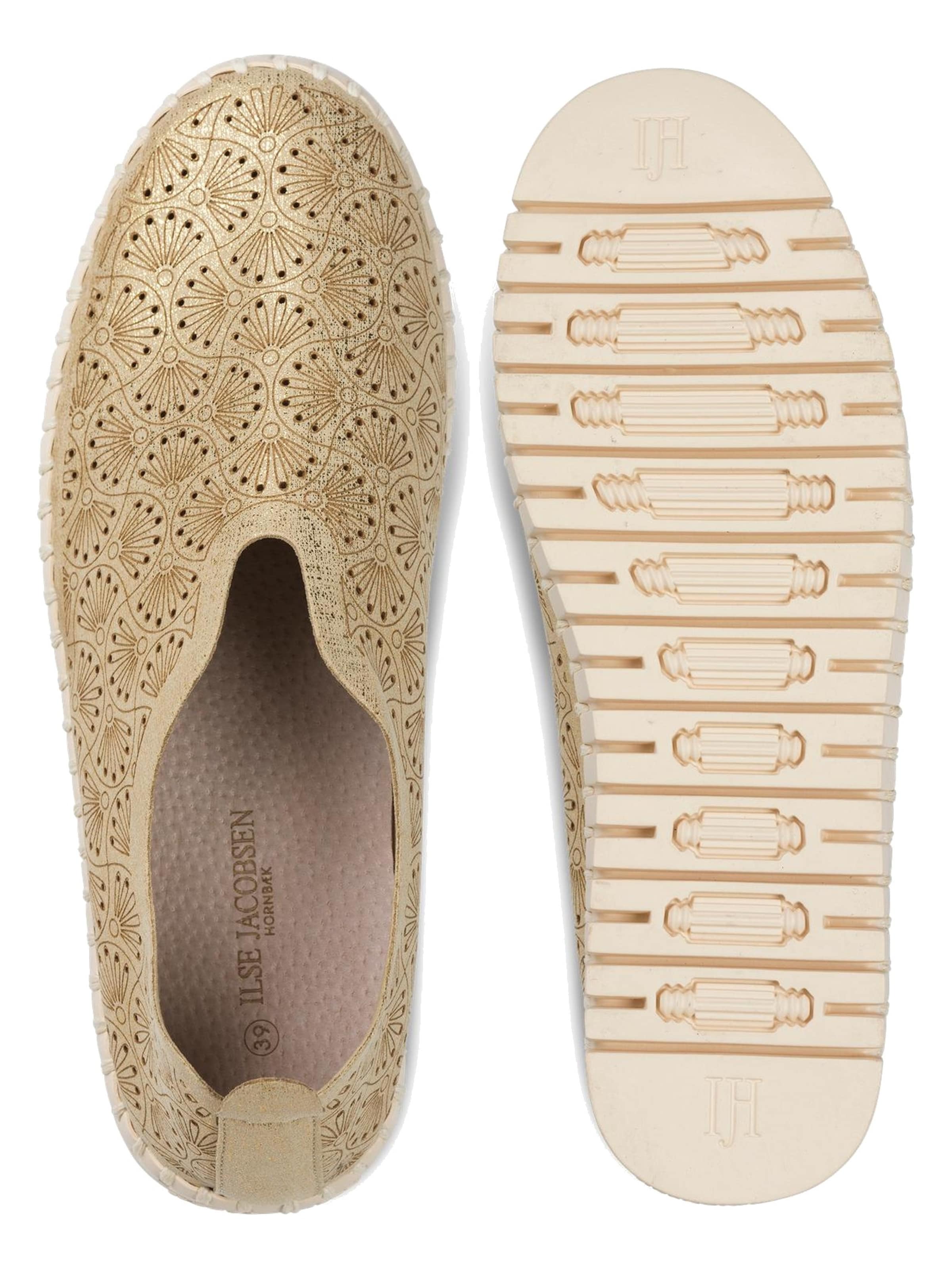ILSE JACOBSEN Huisschoenen 'Tulip' in Goud