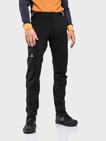 Coupe slim Pantalon de sport Schöffel en noir : devant