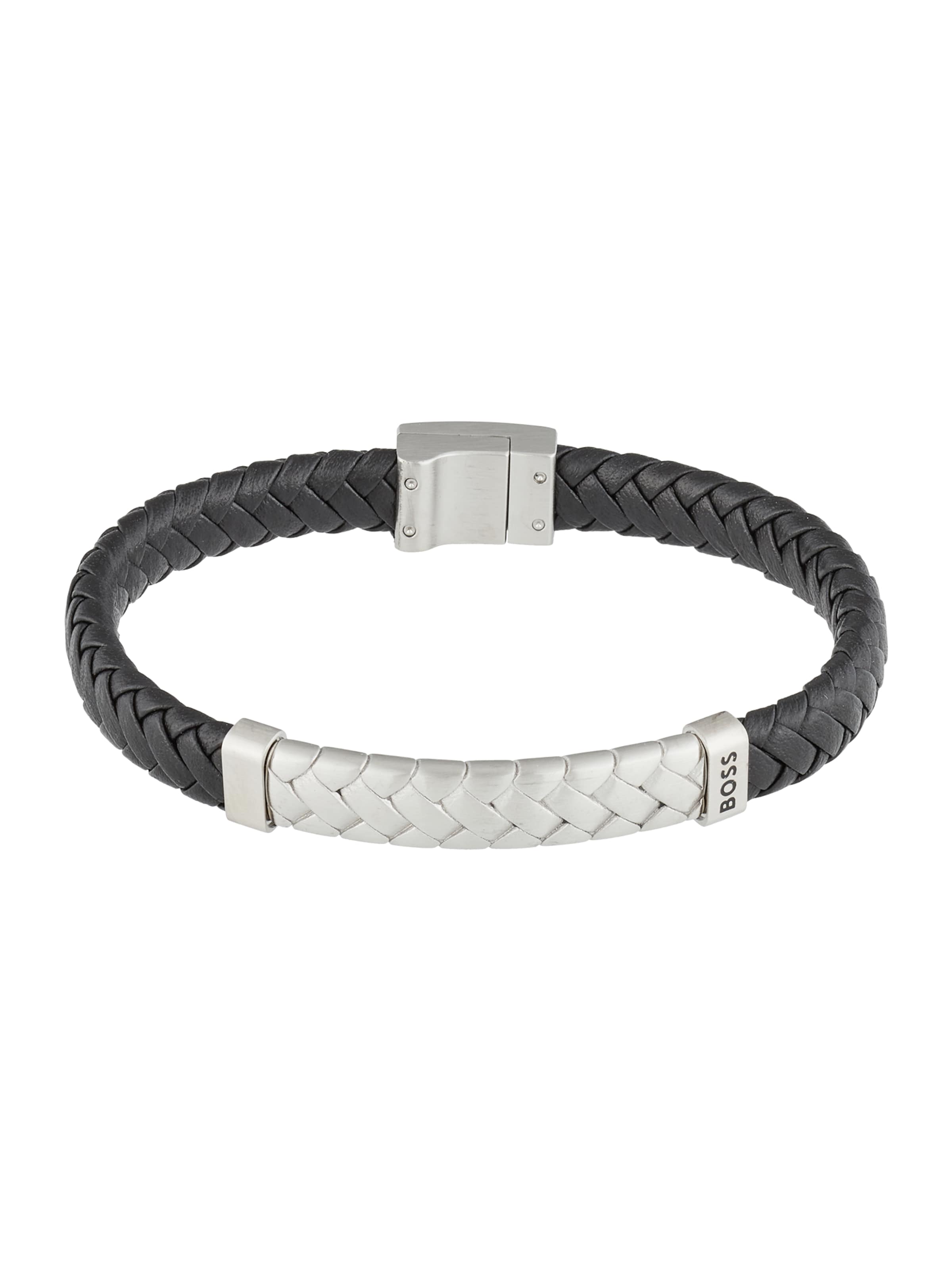 Bracelet BOSS en noir : devant