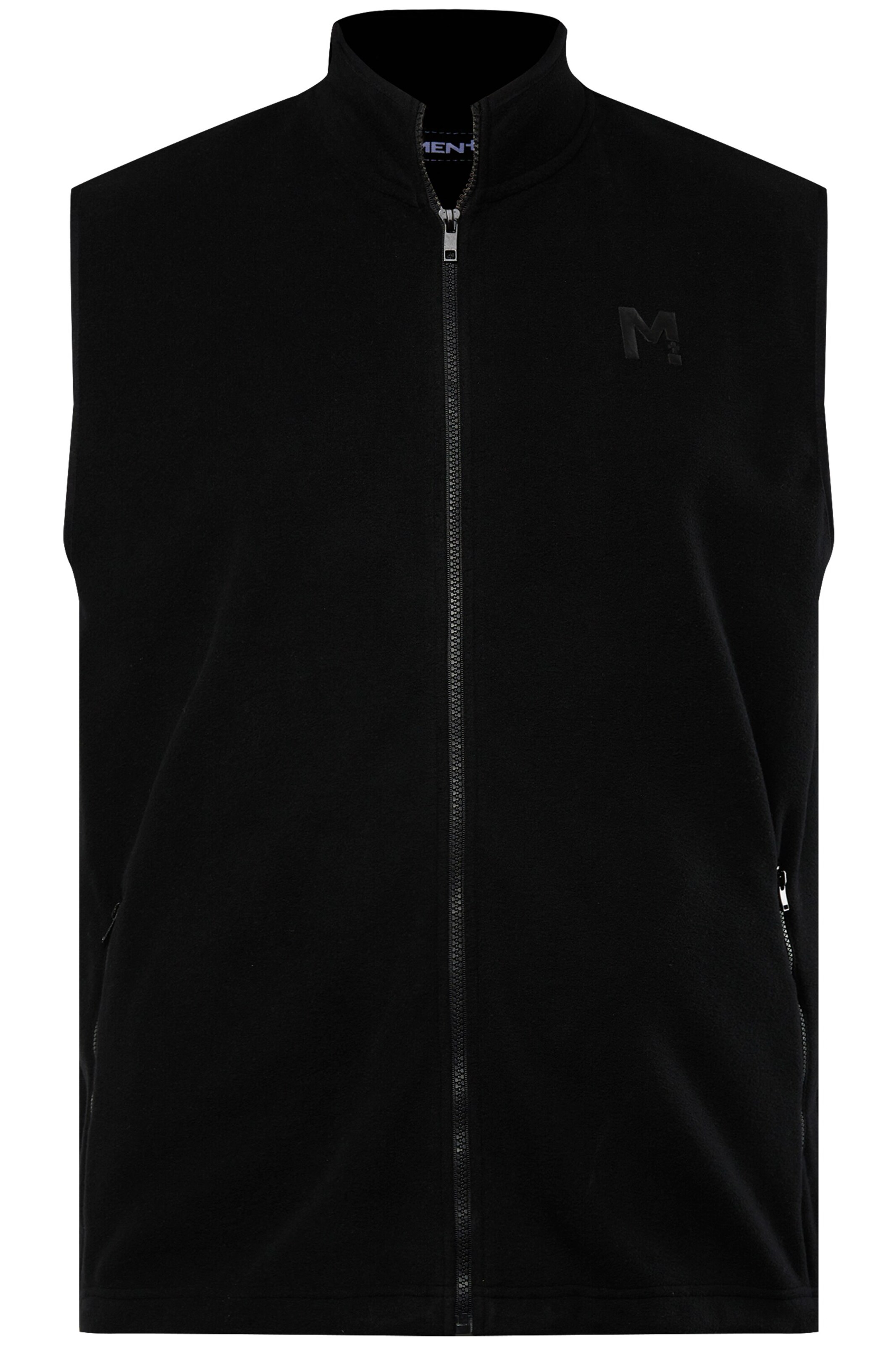 Men Plus Vest in Black: front