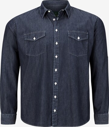 Charles Colby Comfort fit Button Up Shirt 'Duke Daire' in Blue: front