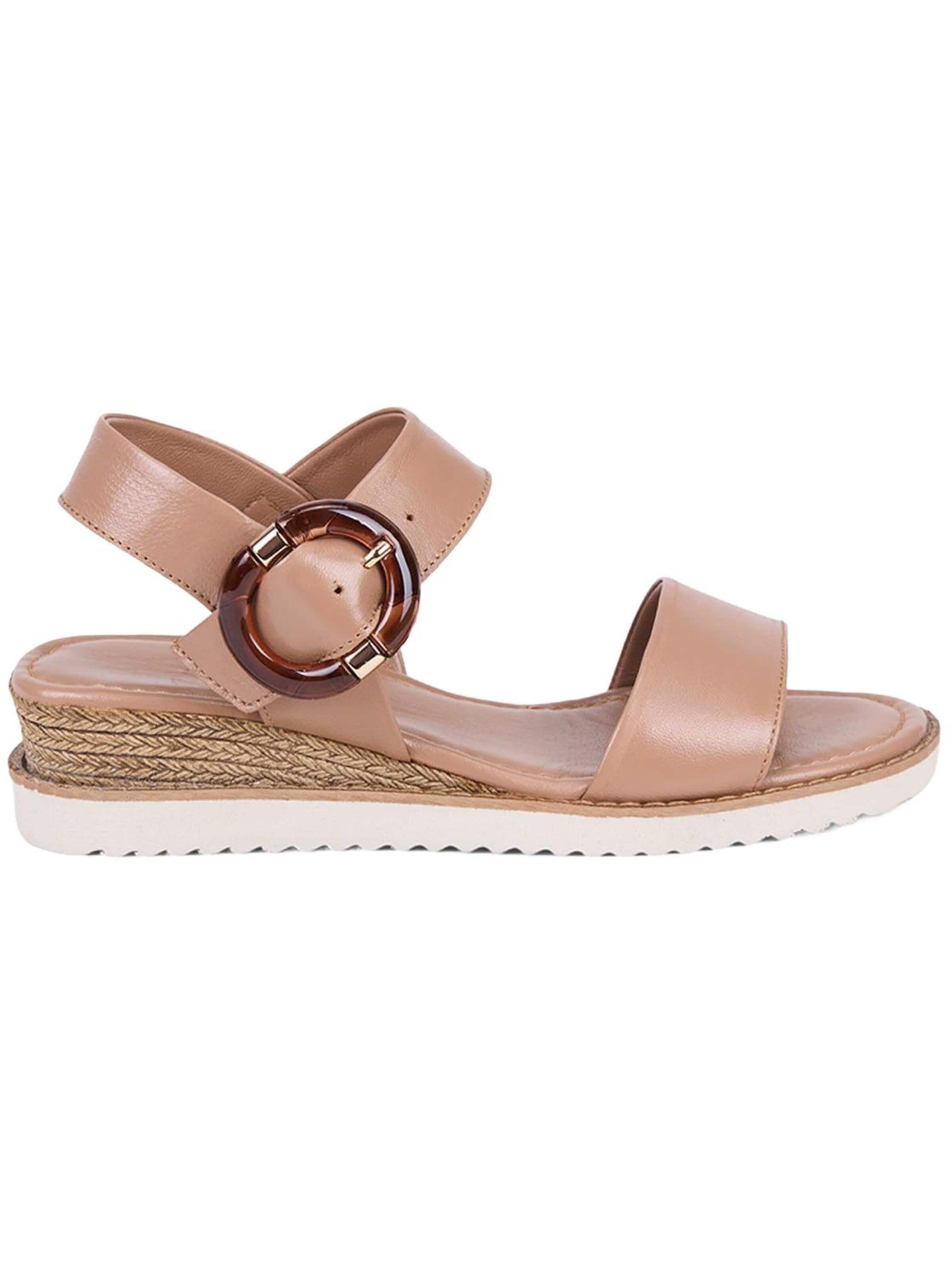 Desa Sandaal 'Keilsandalen' in Beige
