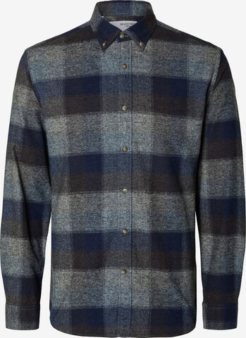 SELECTED HOMME Button Up Shirt in Blue: front