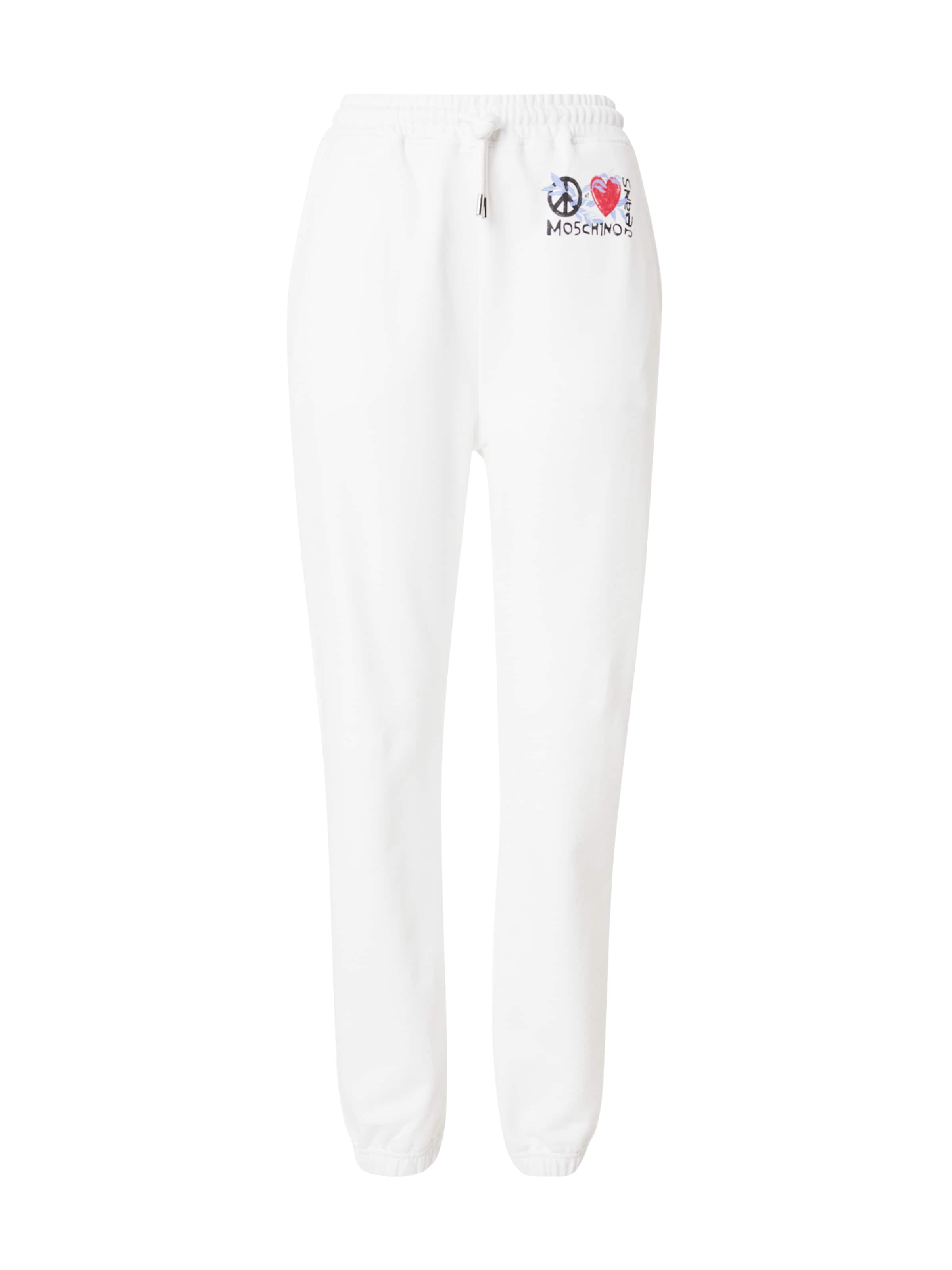Moschino Jeans - regular Pantalón en blanco: frente