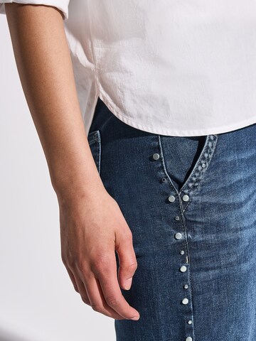 STREET ONE Loosefit Jeans i blå