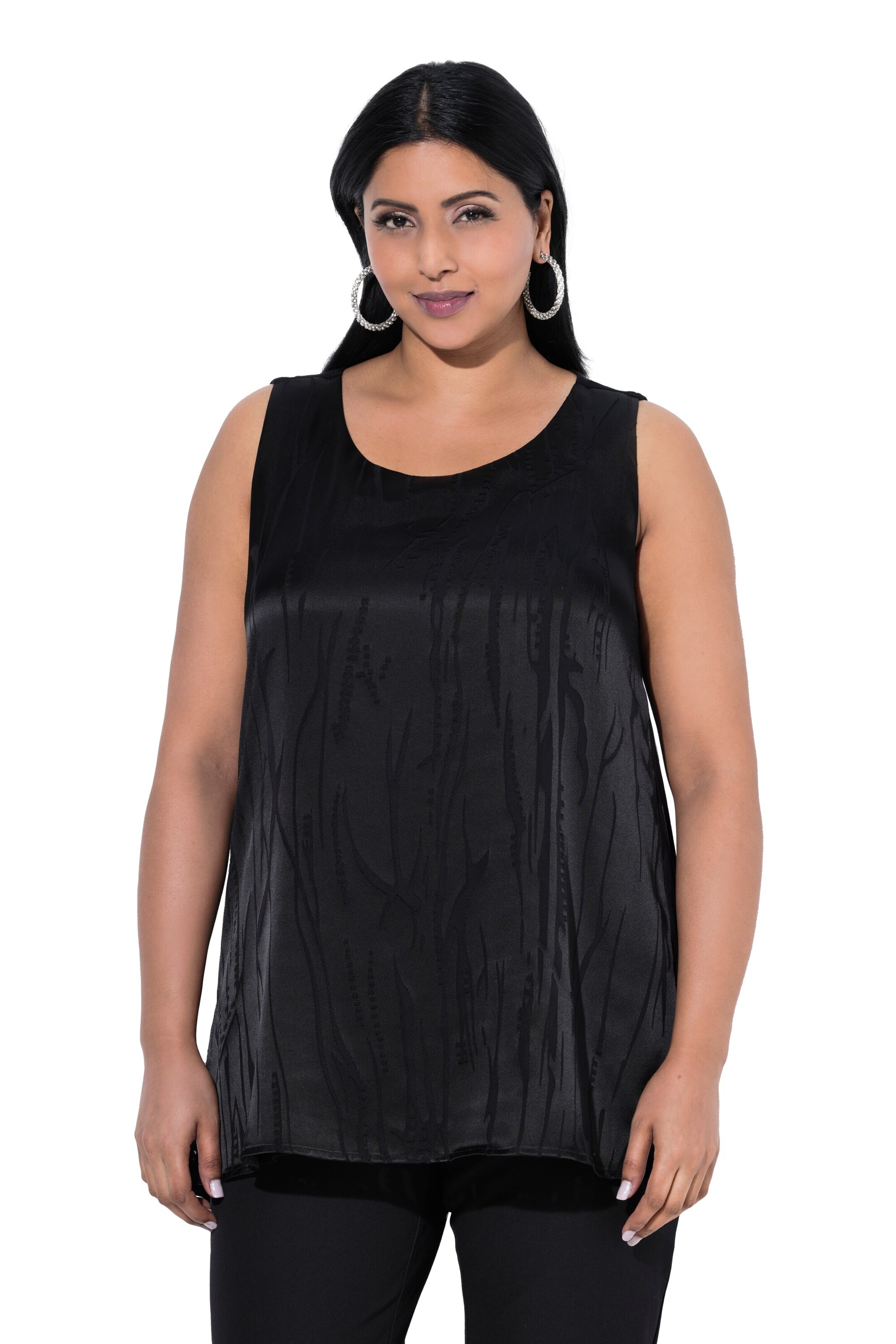 Ulla Popken Blouse in Zwart: voorkant