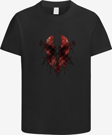 HUSKSWARE Shirt 'Grafik' in Schwarz: Vorderseite