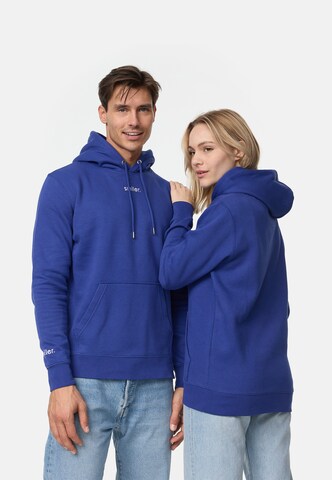 smiler. Sweatshirt in Blue: front