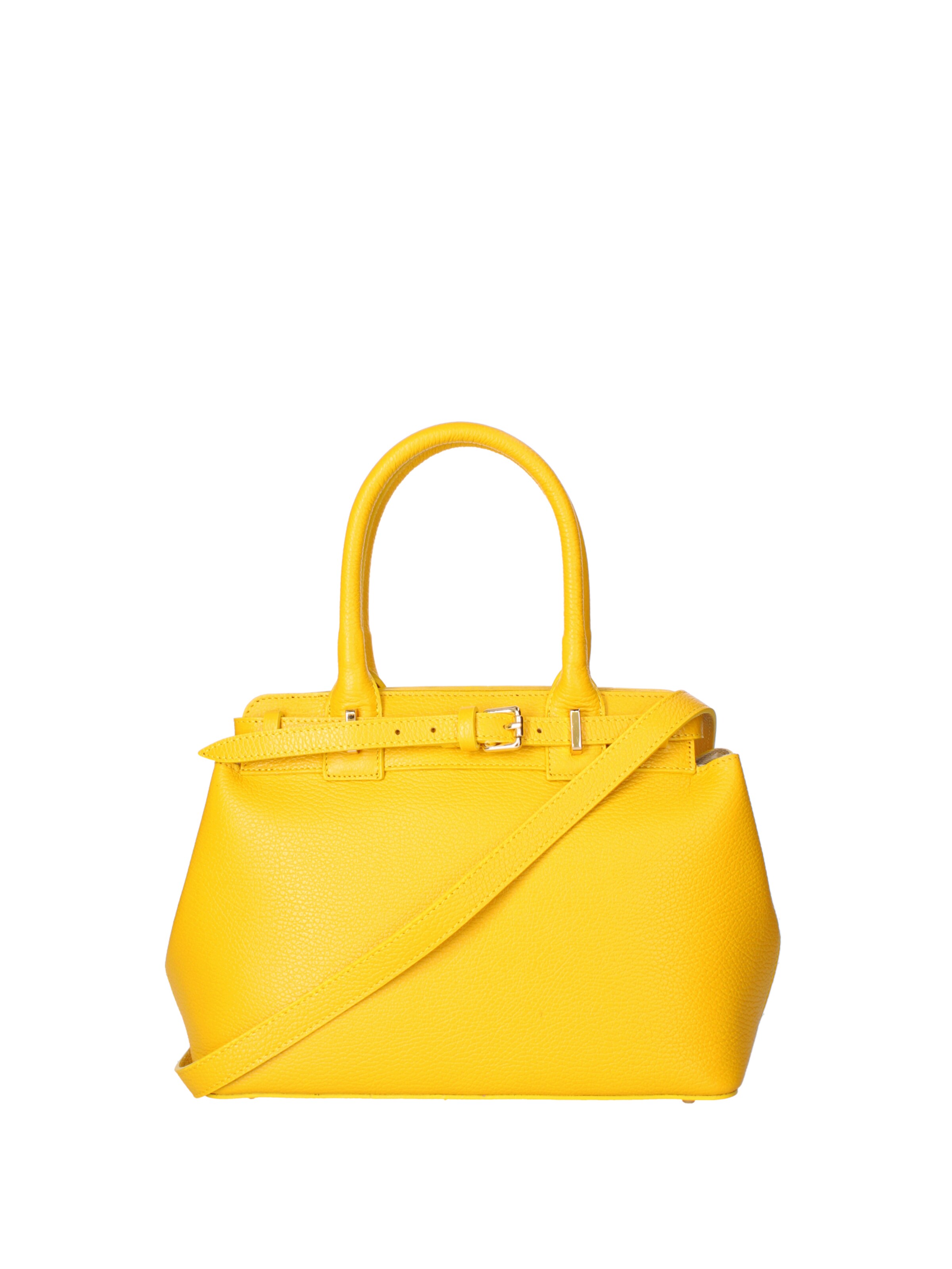 Viola Castellani Handtasche in Gelb: Vorderseite