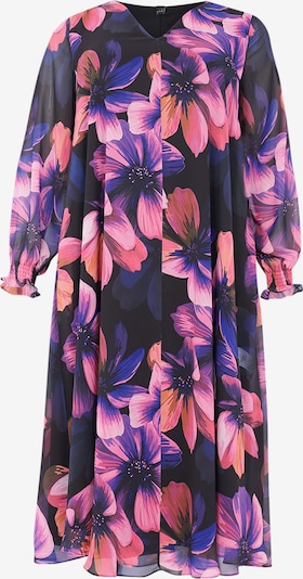 Yoek Kleid in blau / pink / schwarz, Produktansicht