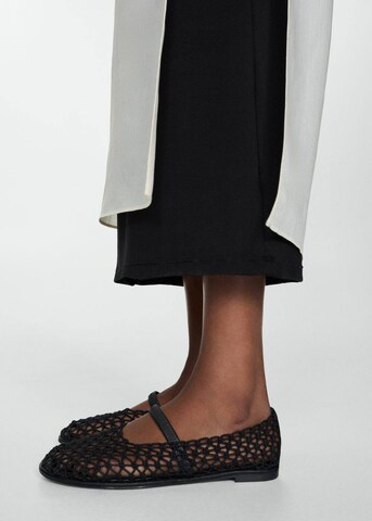 MANGO Ballet Flats 'ria' in Black: front