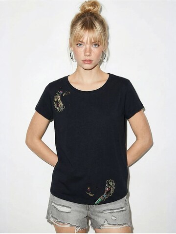 Bianco Lucci T-Shirts in Schwarz