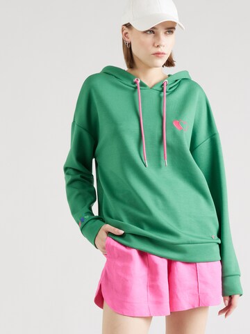 Key Largo Sweatshirt 'CHERIE' in Groen: voorkant