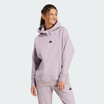 ADIDAS SPORTSWEAR Athletic Sweatshirt 'Z.N.E.' in Purple: front