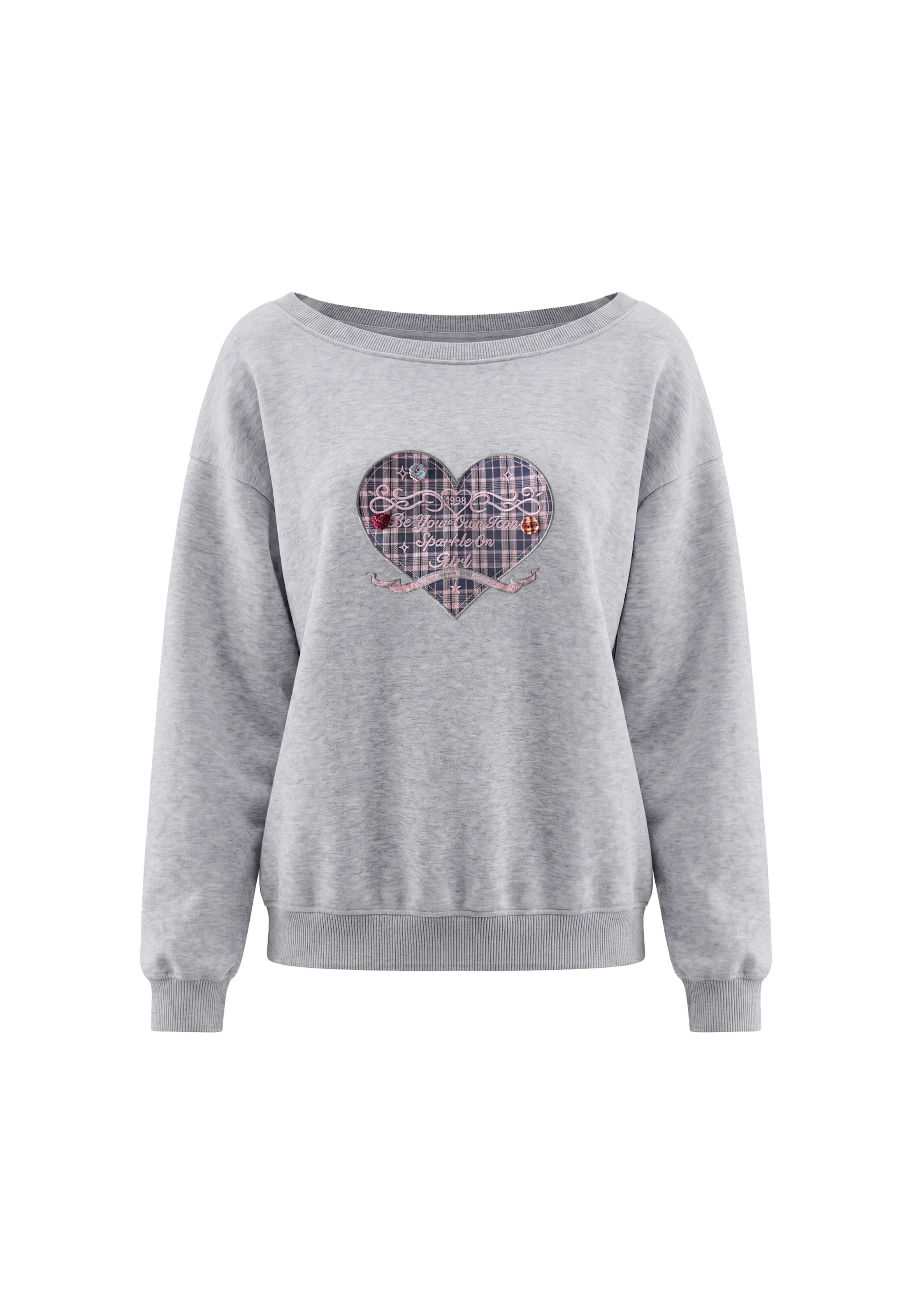 Sweat-shirt MYMO en gris : devant