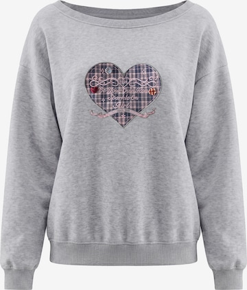 Sweat-shirt MYMO en gris : devant