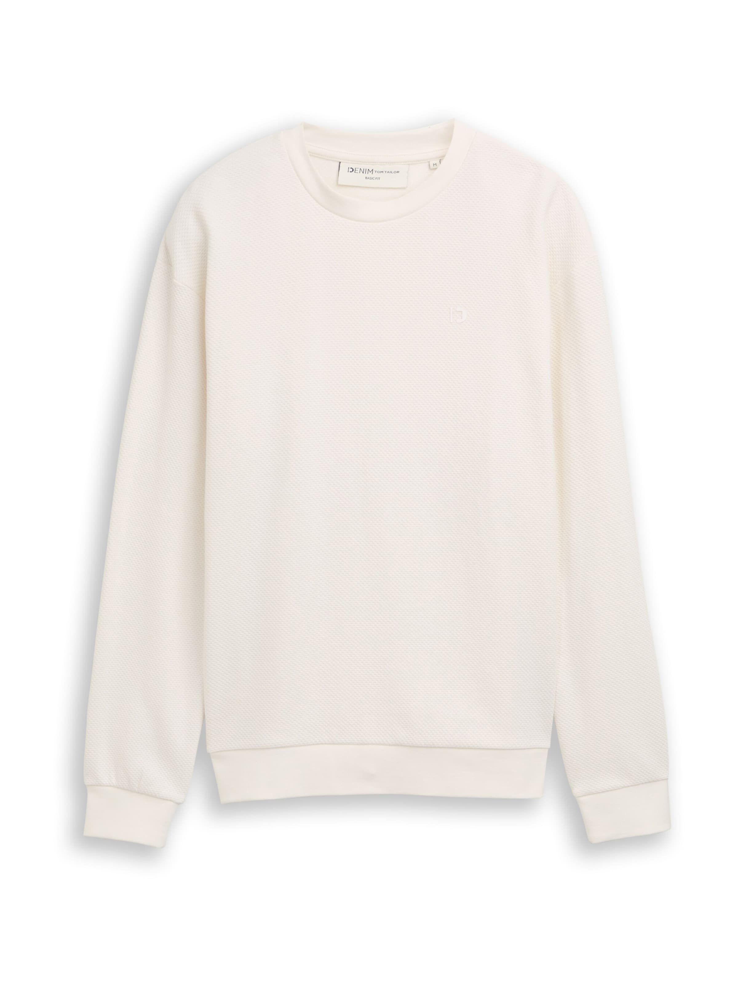 TOM TAILOR DENIM Bluzka sportowa w kolorze biały: przód