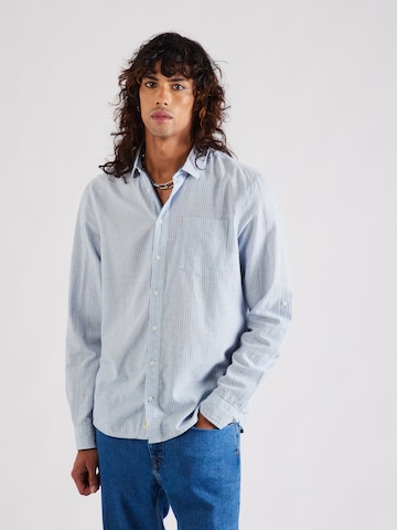 BLEND - Ajuste regular Camisa en azul: frente