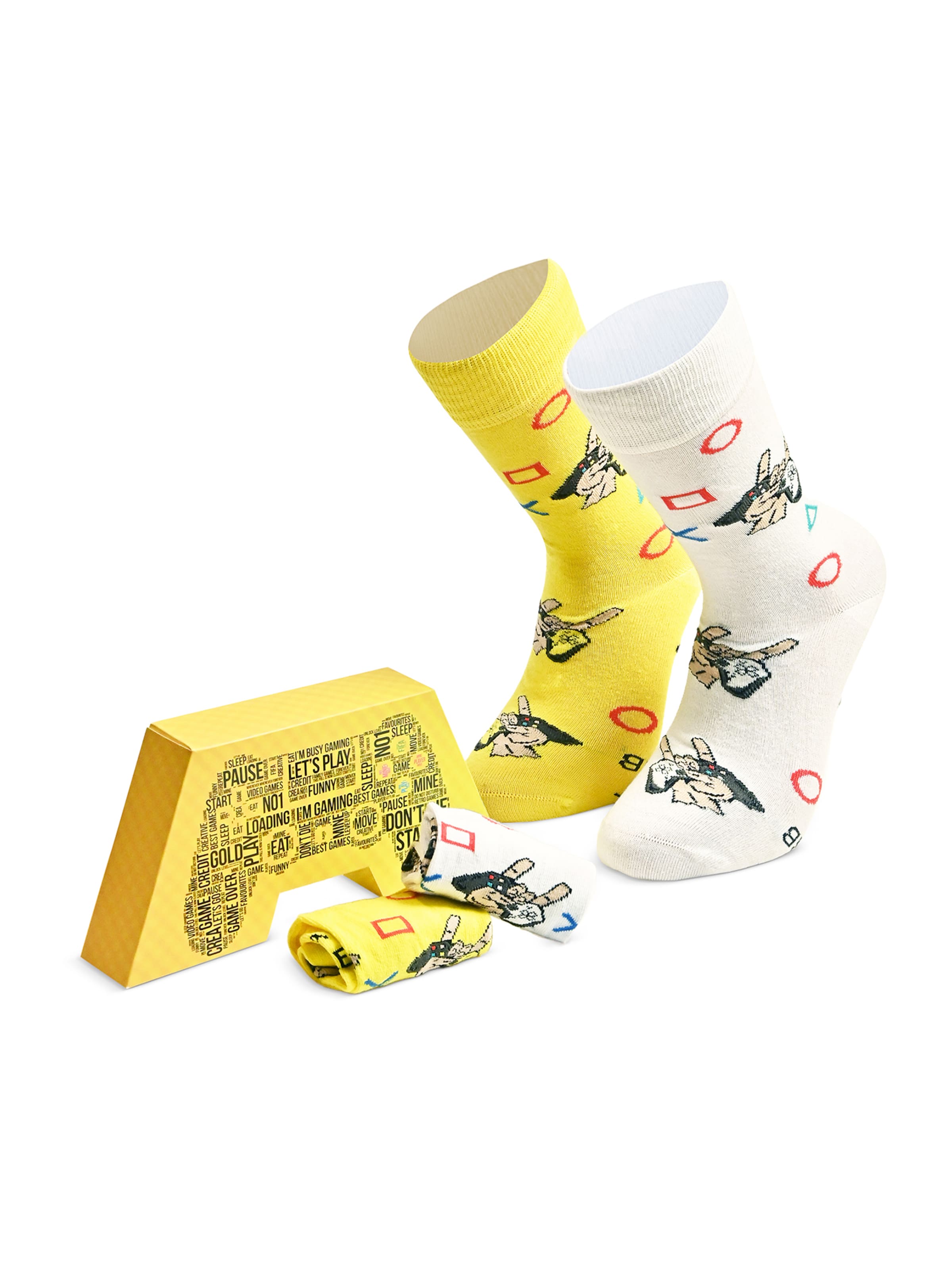 Calzino 'Spiele' di Crea Socks in colori misti: frontale