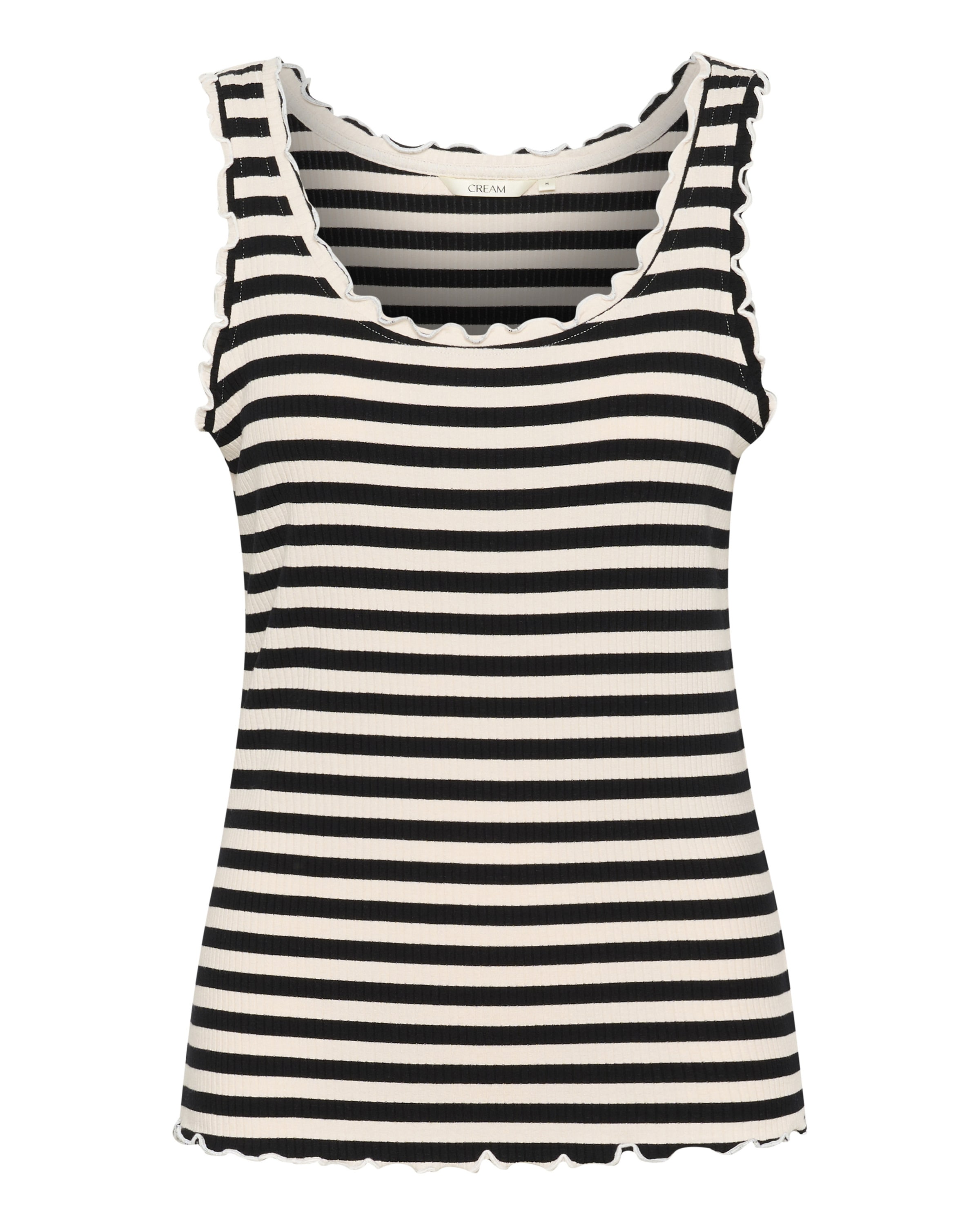 juoda Cream Palaidinė be rankovių 'CRRibba': priekis